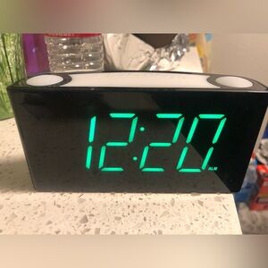Alarm Clock Large Number Digital LED Display with Dimmer Night Light USB Easy